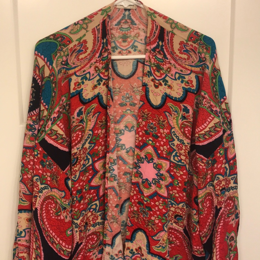 Flowy oversized kimono. Bright and fun colors.